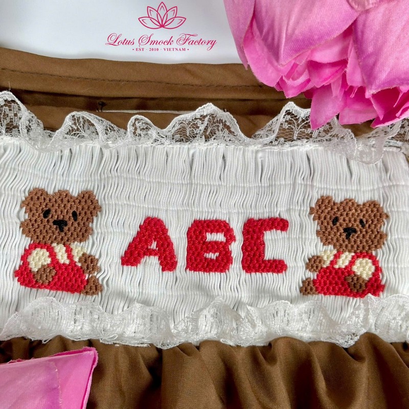 Brown Dress Wholesale Smocked Clothing