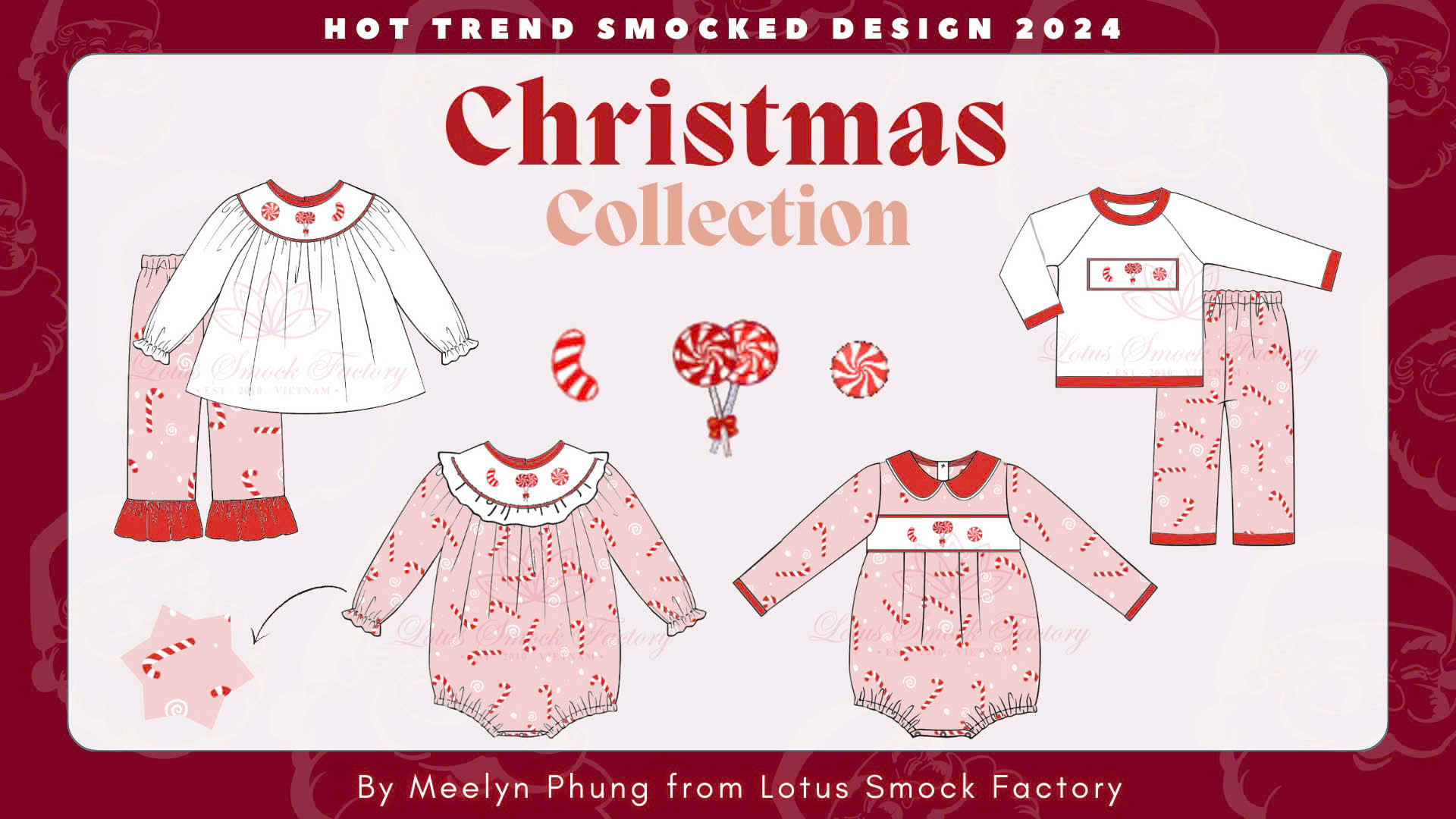 Candy 2D Design Wholesale Smocked Clothing