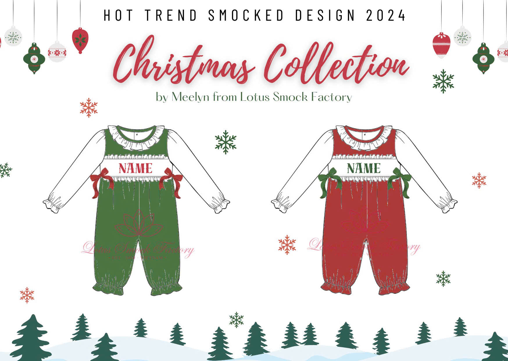 Color 2D Design Wholesale Smocked Clothing