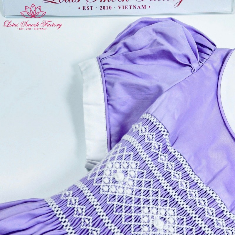 Purple Dress Wholesale Smocked Clothing