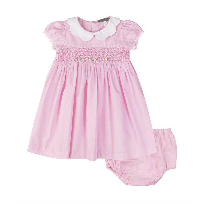Blush Pink Dress Wholesale Smocked Clothing
