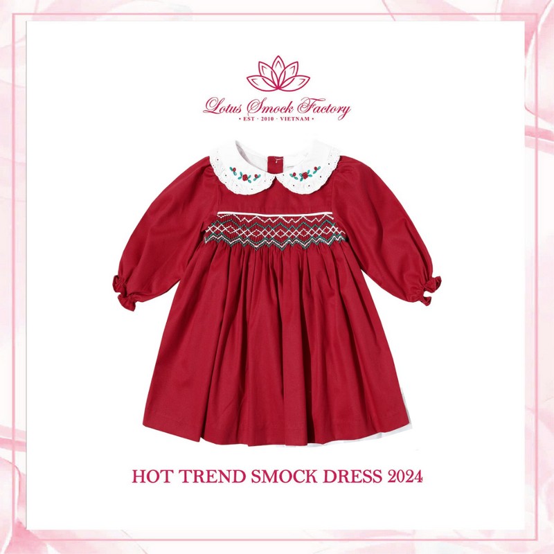 Christmas Themed Dress Wholesale Smocked Clothing