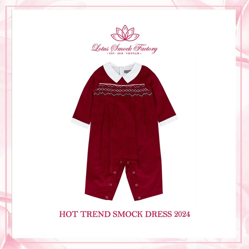 Christmas Themed Romper Wholesale Smocked Clothing