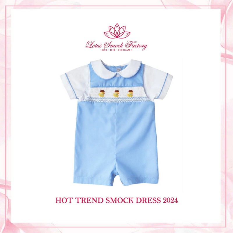 Duck Romper Wholesale Smocked Clothing