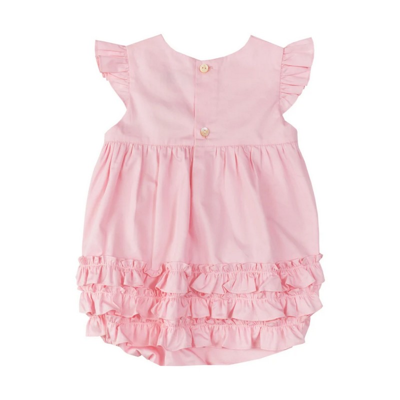 Pink Rose Bubble Wholesale Smocked Clothing