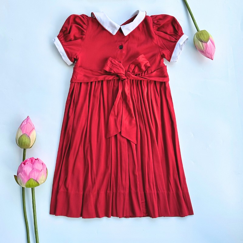 Red Dress Wholesale Smocked Clothing