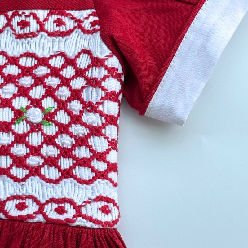 Red Dress Wholesale Smocked Clothing