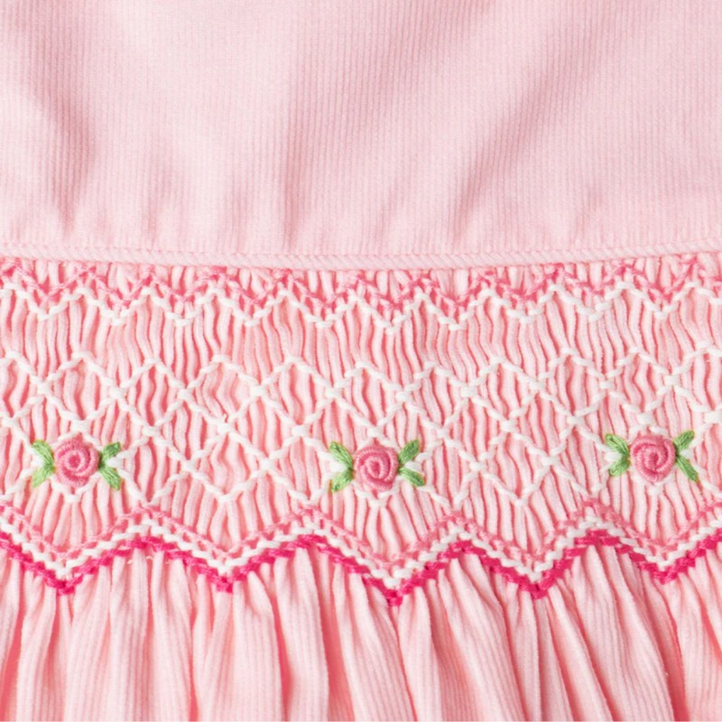 Salmon Pink Dress Wholesale Smocked Clothing