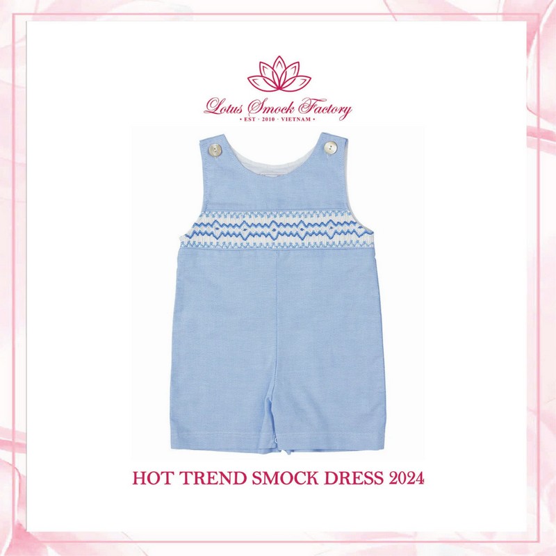 Ziczac Shortall Wholesale Smocked Clothing