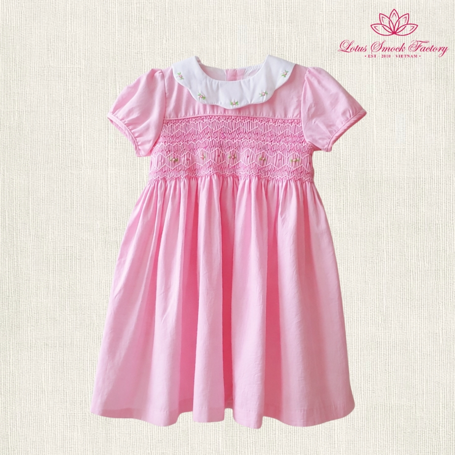 Blossom Smocked Twin Girl Dress Wholesale Smocked Clothing