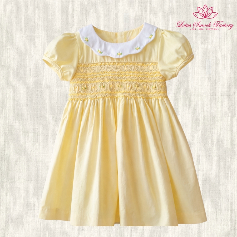 Blossom Smocked Twin Girl Dress Wholesale Smocked Clothing