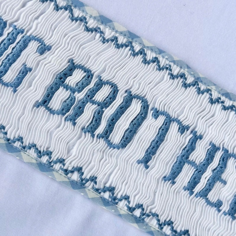 Blue Outfit Wholesale Smocked Clothing