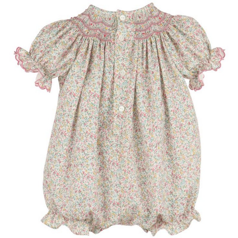Easter Smocked Outfit 2025 Floral Bubble Wholesale Smocked Clothing