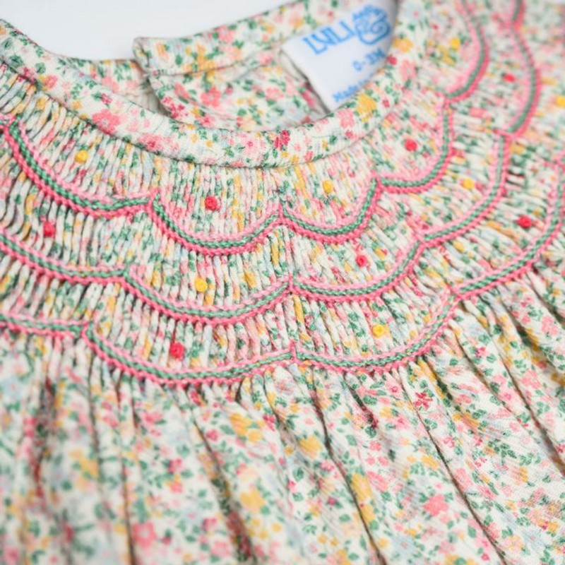 Easter Smocked Outfit 2025 Floral Bubble Wholesale Smocked Clothing