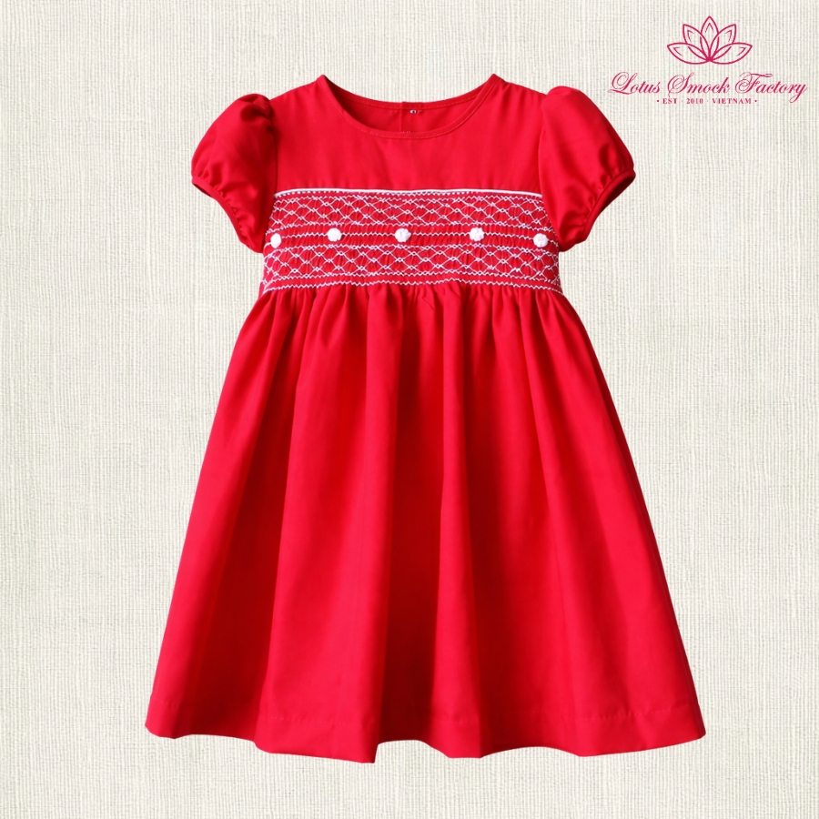 Ruby Cross-Smocked Dress Wholesale Smocked Clothing