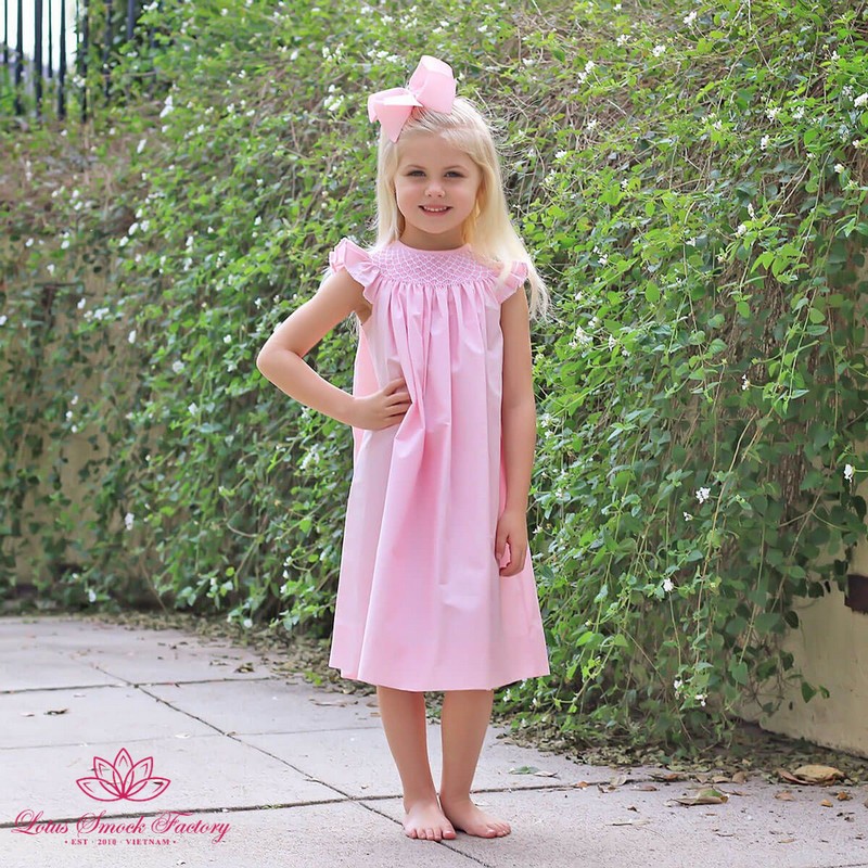 Smocked Valentine Dress 2026 Pink Bishop Dress Wholesale Smocked Clothing