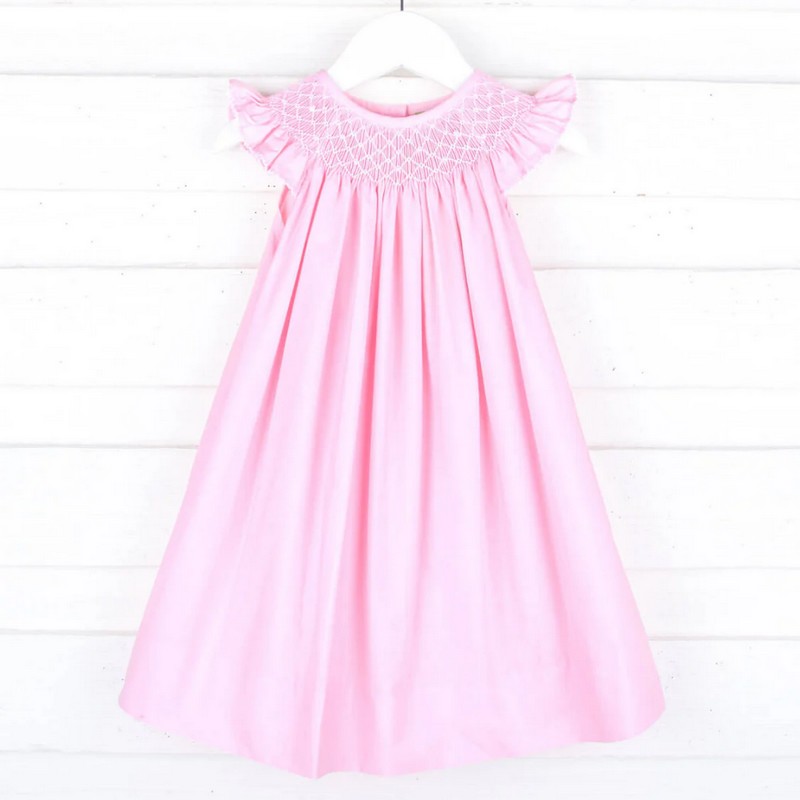 Smocked Valentine Dress 2026 Pink Bishop Dress Wholesale Smocked Clothing