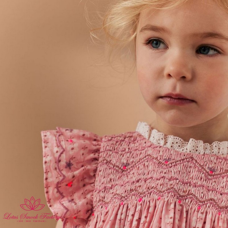 Smocked Valentine Dress 2025 Vintage Pink Dress Wholesale Smocked Clothing