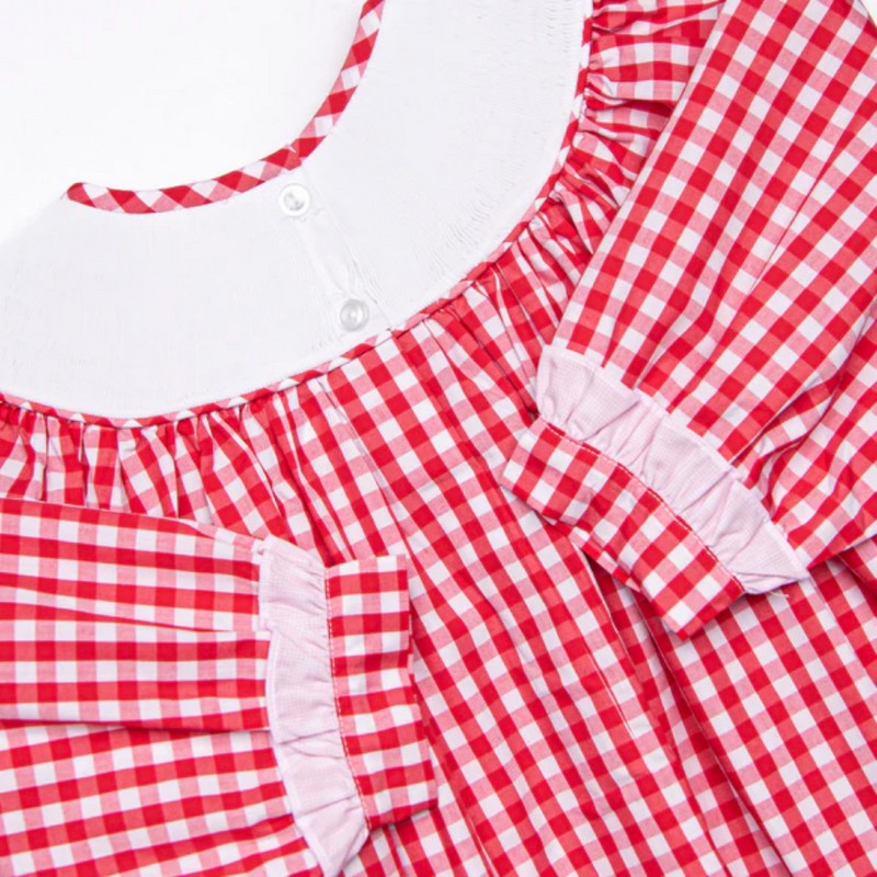 Smocked Valentine Outfit 2025 Long Sleeve Bubble Wholesale Smocked Clothing