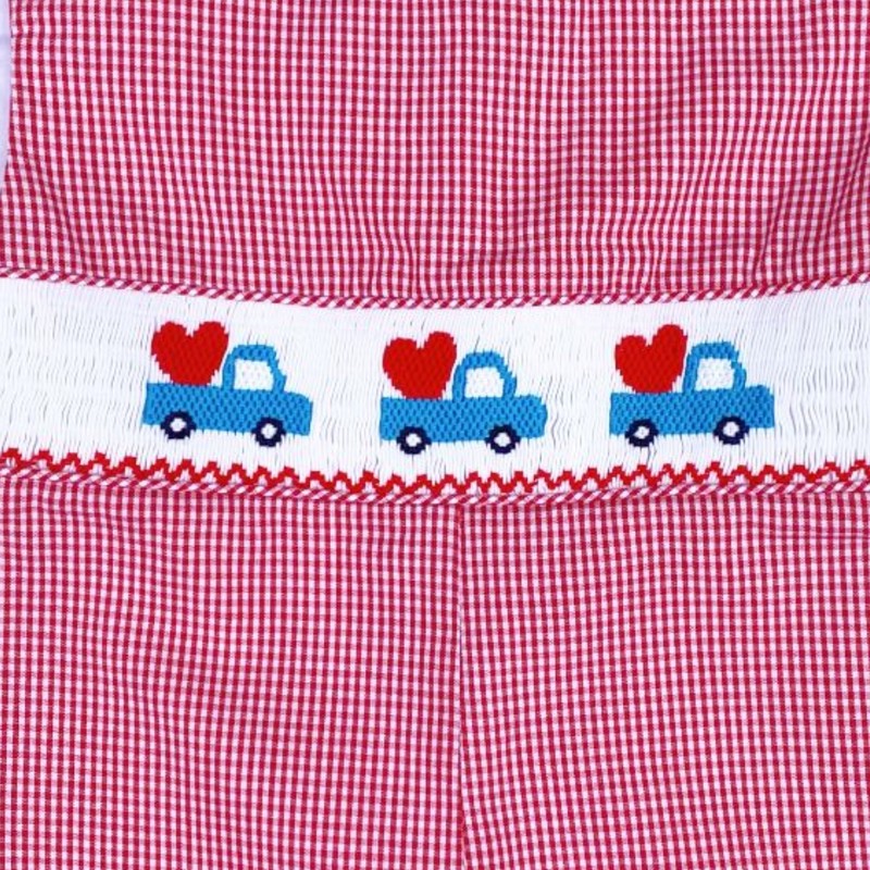 Smocked Valentine Outfit 2026 Red Car Longall Wholesale Smocked Clothing