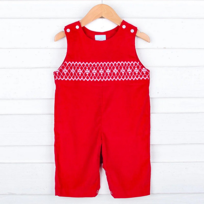 Smocked Valentine Outfit 2025 Red Longall Wholesale Smocked Clothing