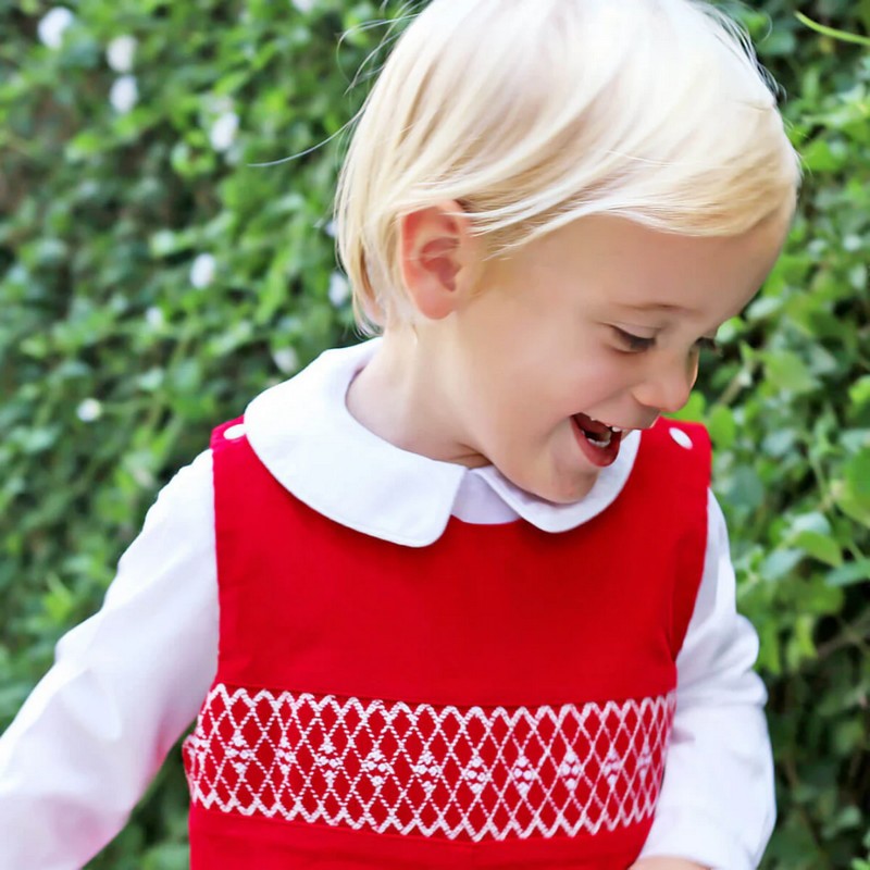 Smocked Valentine Outfit 2025 Red Longall Wholesale Smocked Clothing