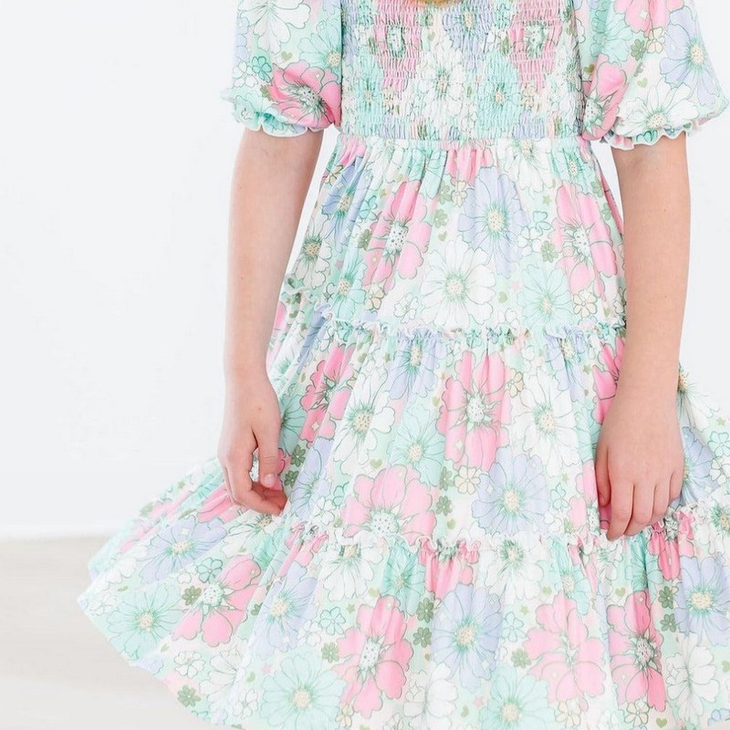 St Patrick Dress 2026 Floral Dress Wholesale Smocked Clothing