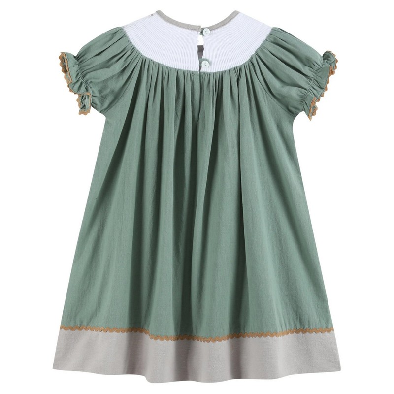 St Patrick Dress 2025 Green Duck Dress Wholesale Smocked Clothing