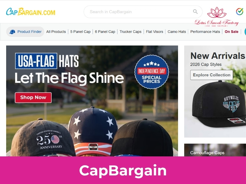 capbargain: custom hat embroidery wholesale