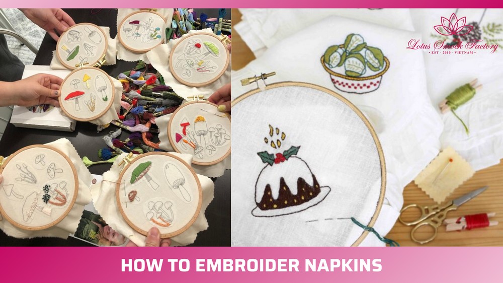 How to Embroider Napkins