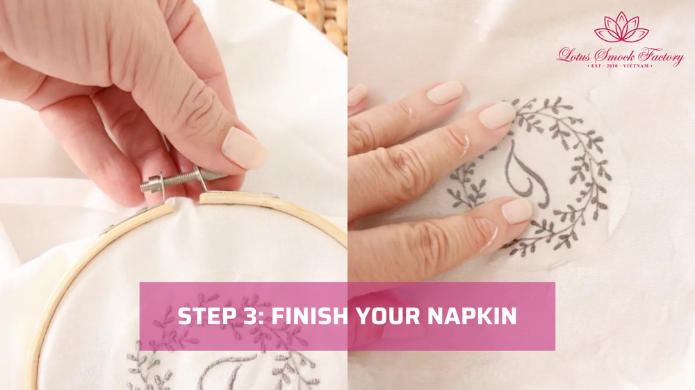 How to Embroider Napkins