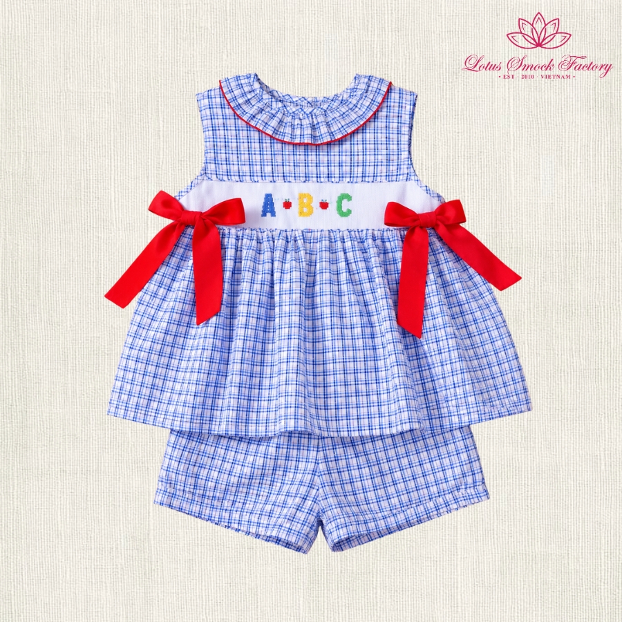 ABC Sibling Set Wholesale Smocked Clothing