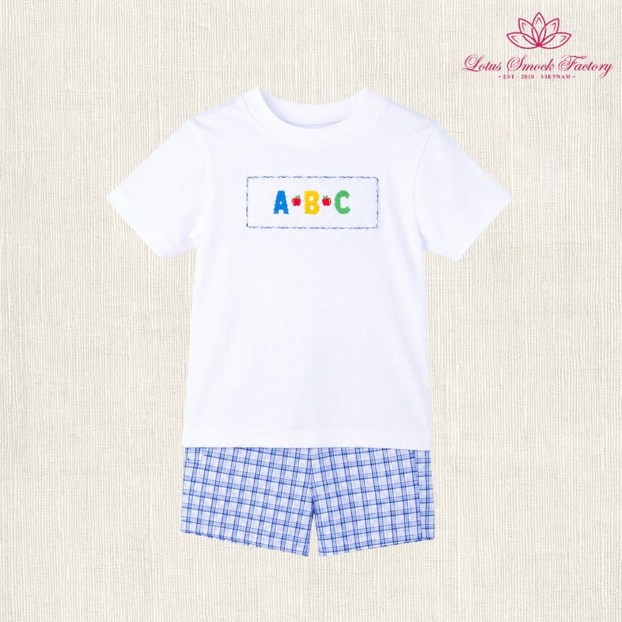 ABC Sibling Set Wholesale Smocked Clothing