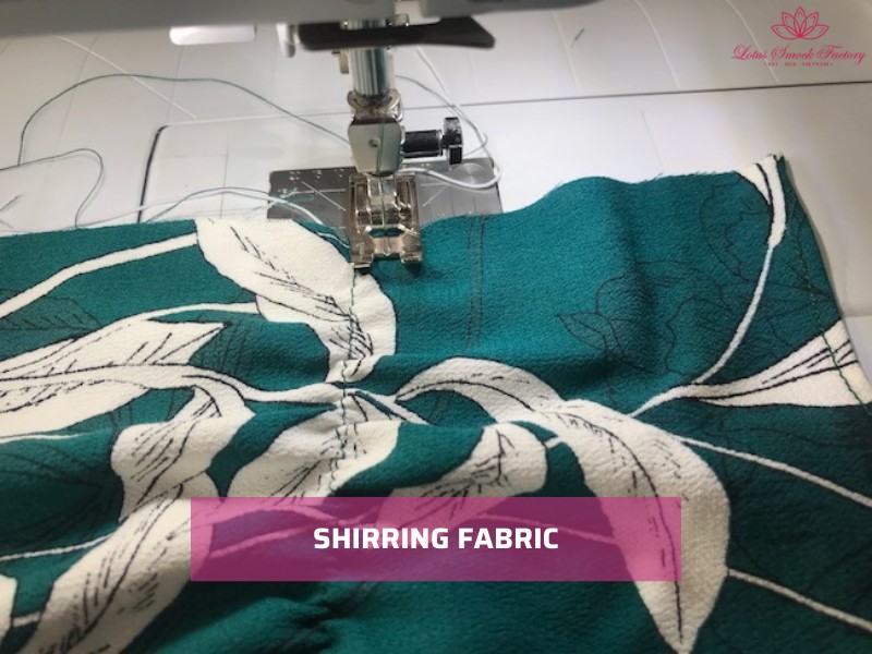 How to smock fabric on a sewing machine