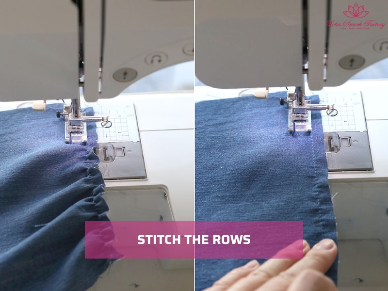 How to smock fabric on a sewing machine