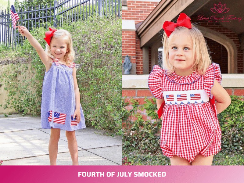 Fourth of July smocked