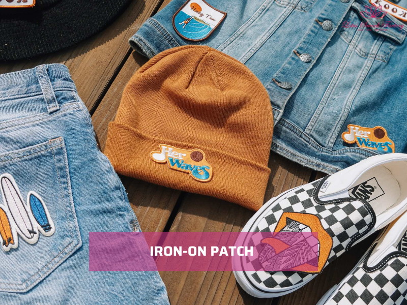 A final clothing item with an iron-on patch
