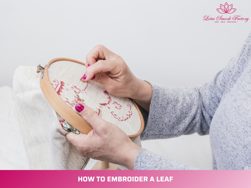 How to Embroider a Leaf