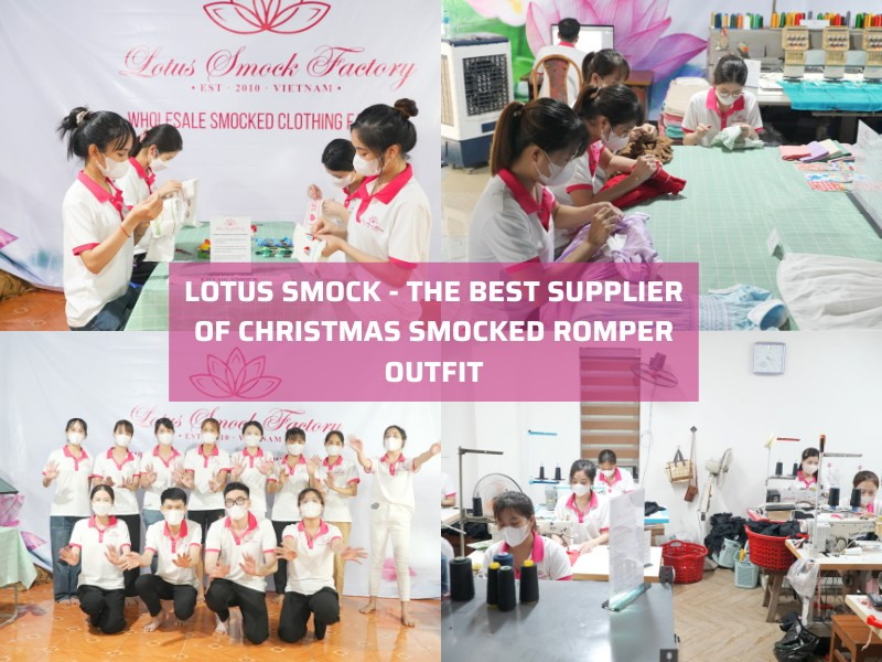christmas smocked romper