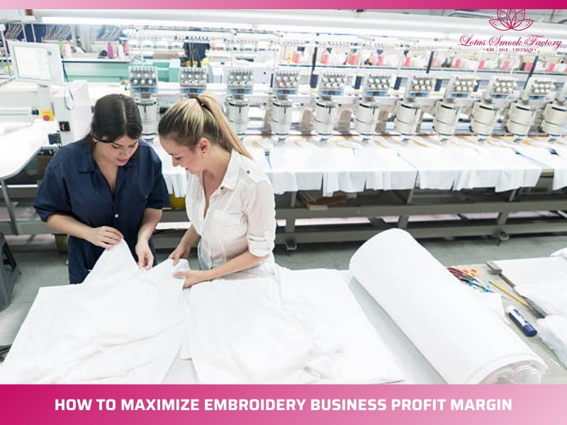 embroidery business profit margin