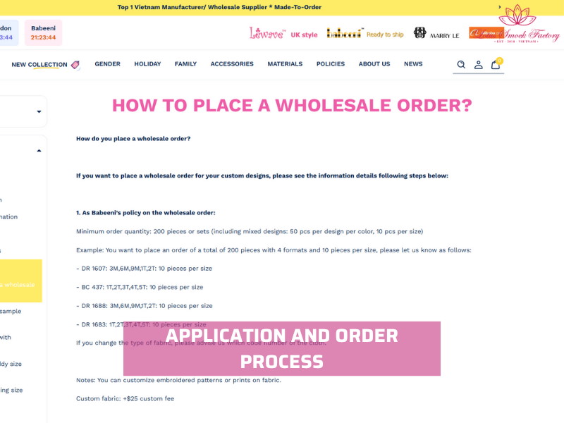 babeeni wholesale Smock review