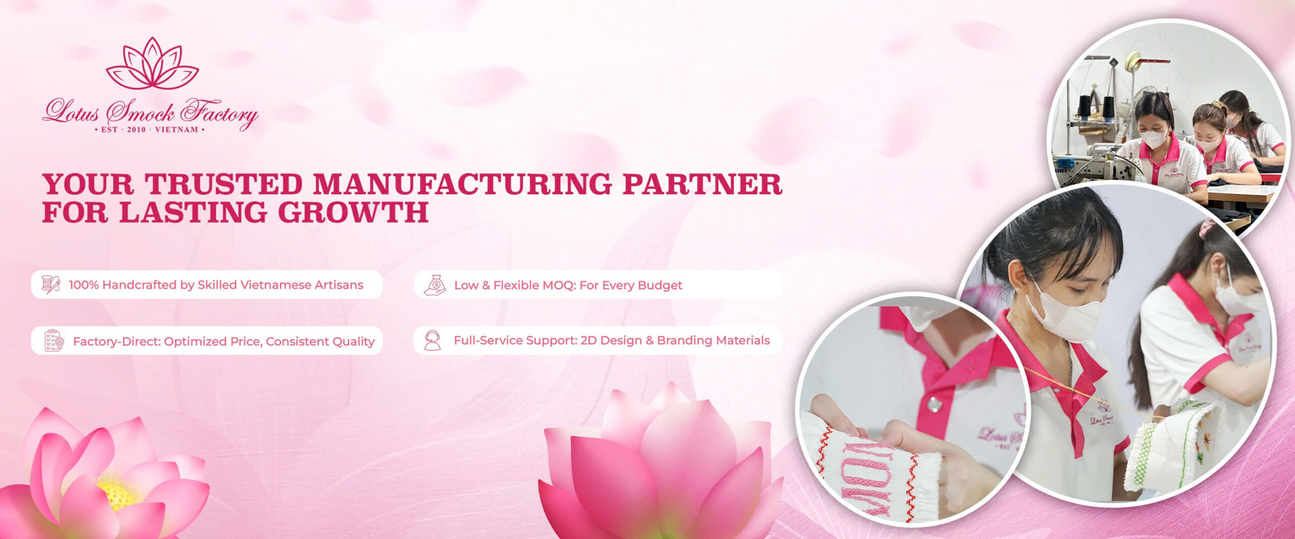 Lotus Smock Factory Wholesale Hand Smocked Clothing