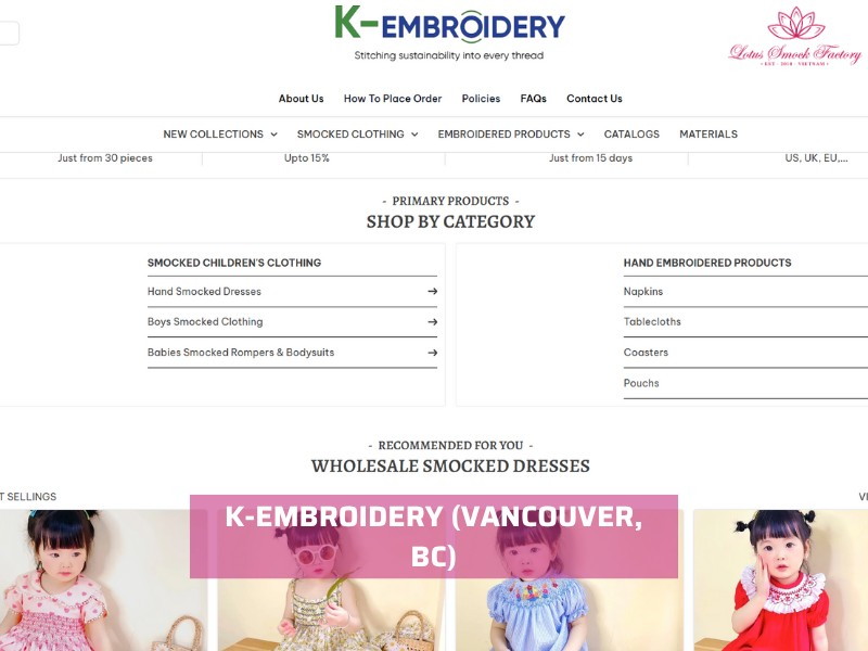 embroidery companies in canada