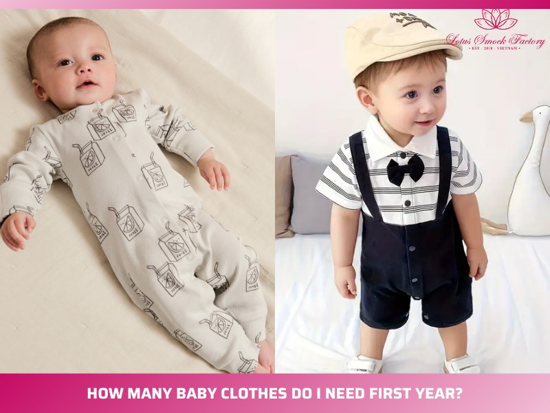 how many baby clothes do i need first year