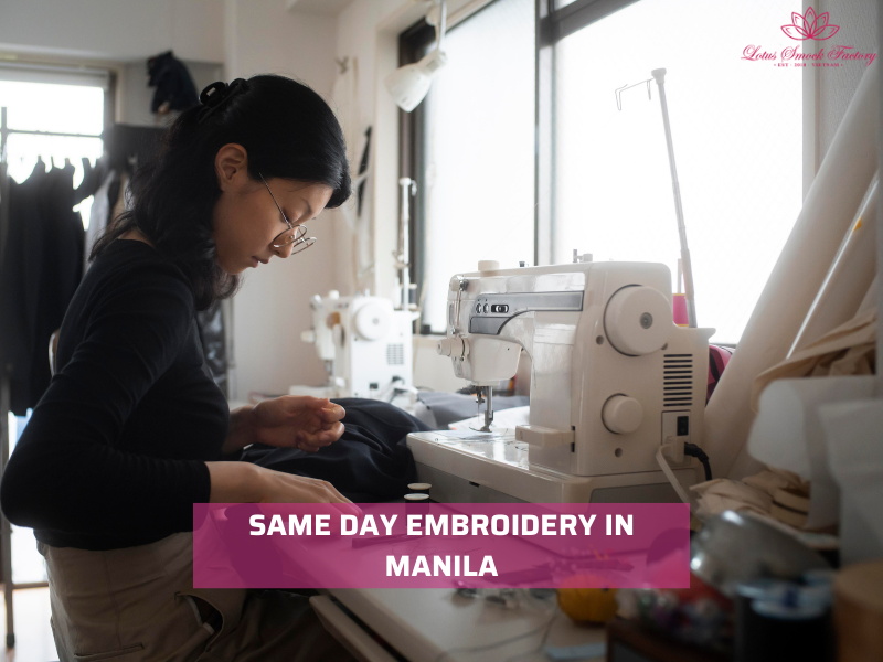 same day embroidery manila