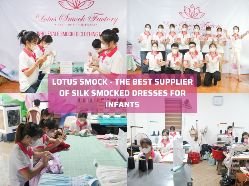silk smocked dresses for infants