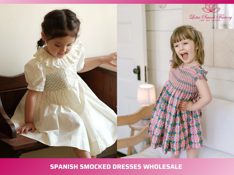 spanish smocked dresses wholesale