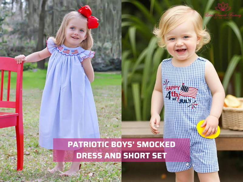 patriotic smocked clothing