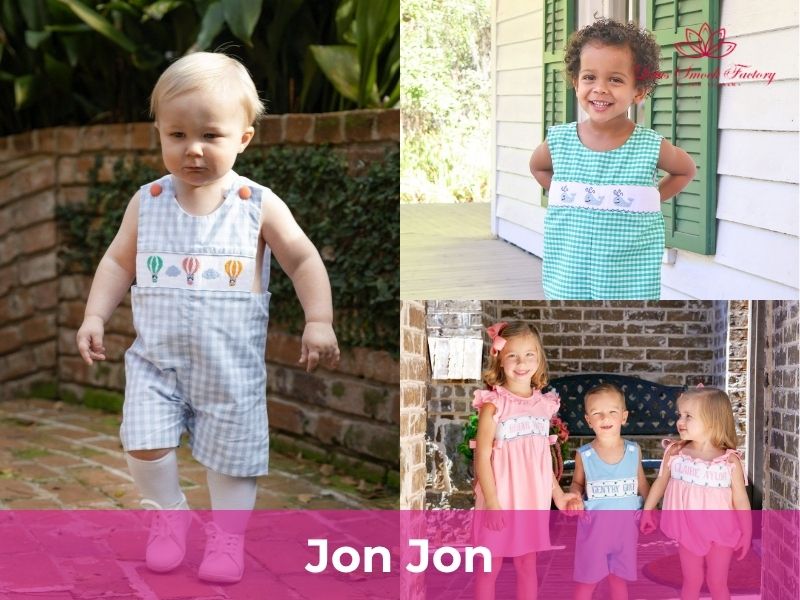 Smocked Jon jons for boys