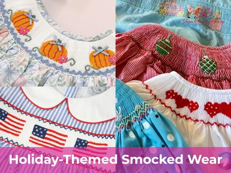 Holiday-Themed smocked wear